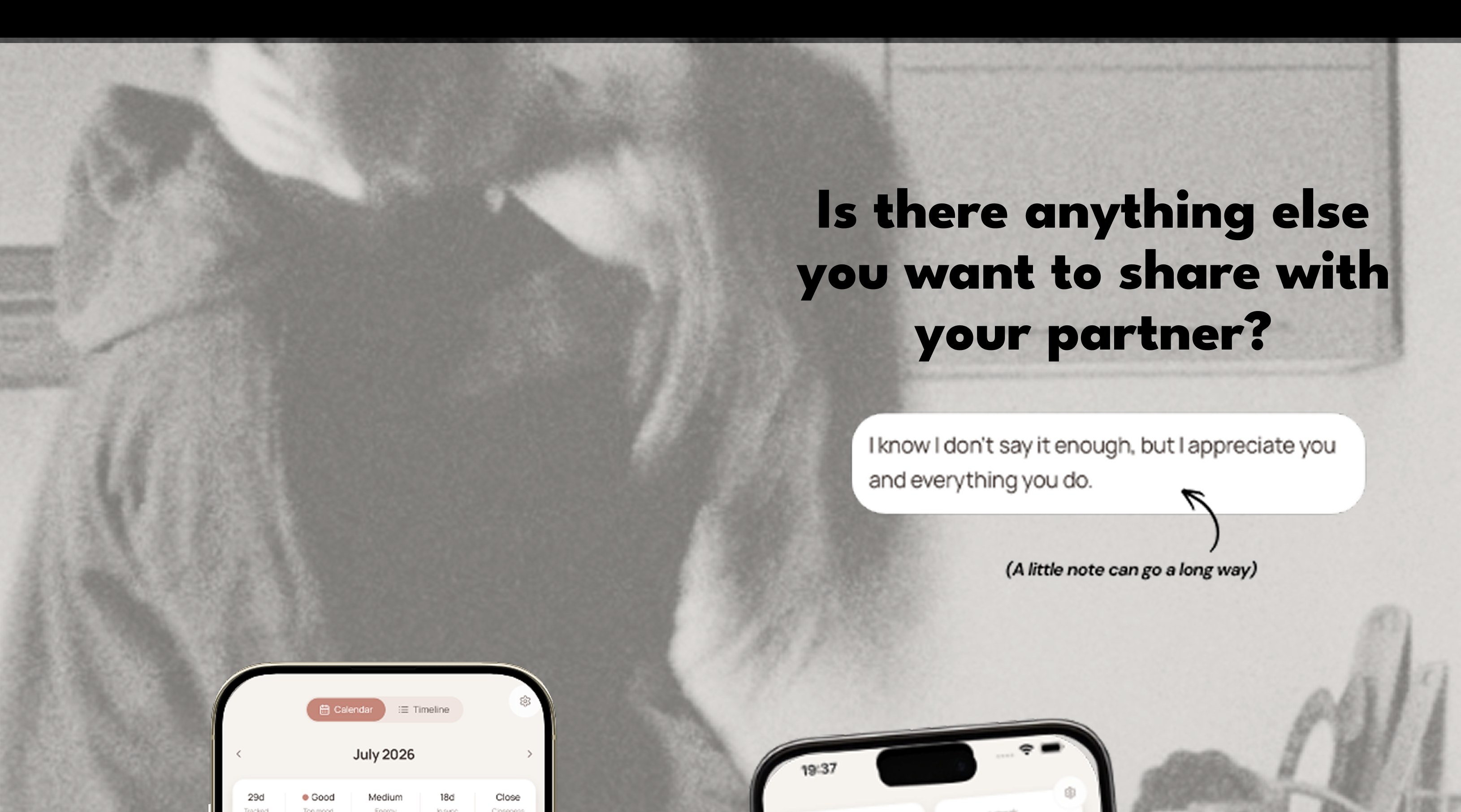 Is there anything else you want to share with your partner? A little note can go a long way